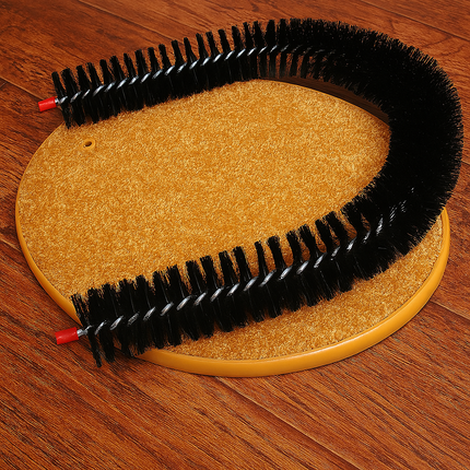 Cat Self Grooming Arch Kitten Massager Bristle Brush Scratcher Play Catnip