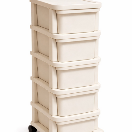 Plastic Storage Trolley Drawer Cabinet Home Office Kitchen Bathroom On Wheels
