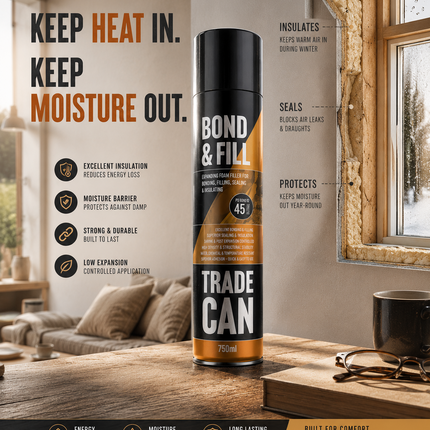 Expanding Foam Filler 750ML Gap Seal Insulation PU