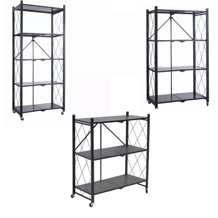 Folding Shelf Storage Portable Rack Shelves Garage Kitchen Warehouse Pantry Shed