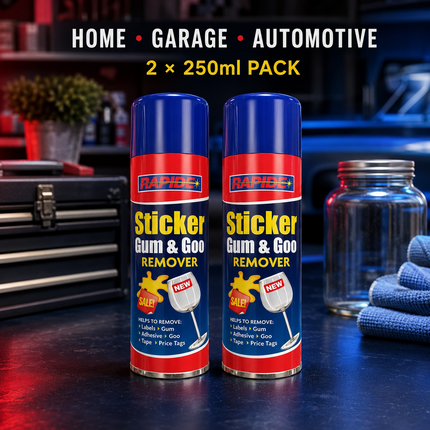 2-Pack Sticker Gum Remover Spray Label Goo Tape Adhesive Price Tag Cleaner 250ml