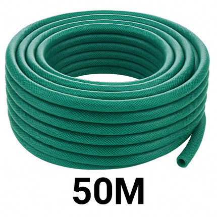 50M PVC Extendable Garden Hose Pipe Flexible Durable Water Hose for Home Outdoor