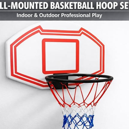Large Basketball Hoop Wall Mounted Indoor Outdoor Basketball Games