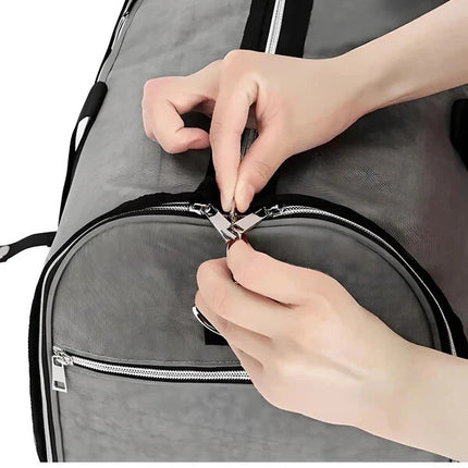 45L Duffel Bag Travel Holdall Large Foldable Suit Garment Carrier Bag + Strap