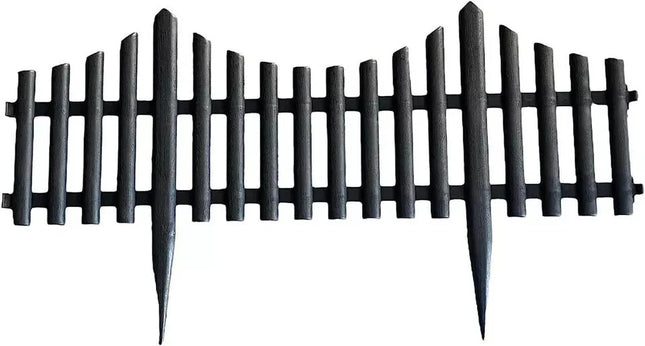 Lawn Border Edge Fence 10 Pack Wood Effect Edging