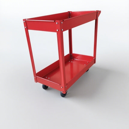 Heavy Duty Garage Tool Trolley 2 Tier Wheel Cart Storage Shelf for Workshop DIY