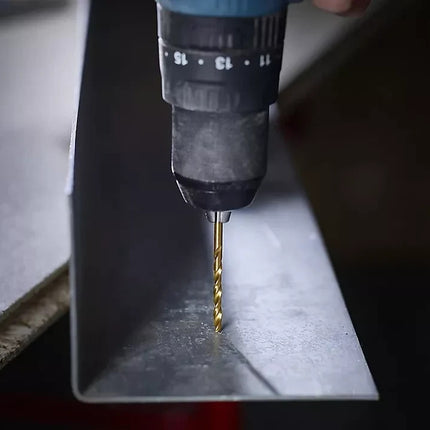 Drill Bit Pack of 2 DRL37384 Durable Metal Golden 4mm Bit by Erbauer