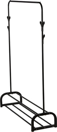 Heavy Duty Clothes Rail Rack Garment Hanging Stand with Shoe Shelves Storage