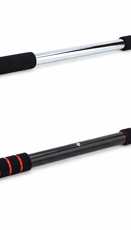Pull Up Bar Adjustable Doorway Chin Up Exercise Strength Training Home Gym Black