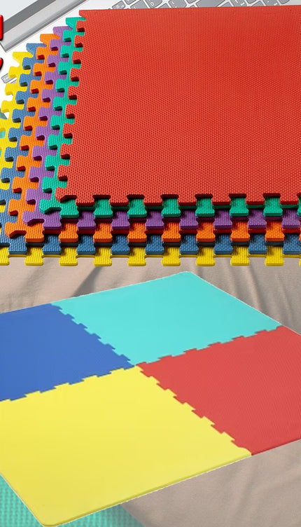 Color Eva Foam Mats Soft Floor Tiles Interlocking Kids Play Gym Exercise 60x60cm