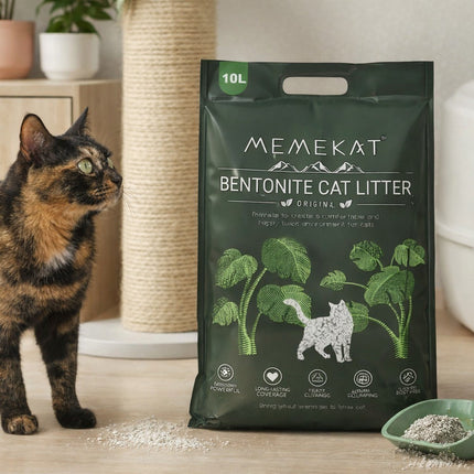 Bentonite Cat Litter Fast Clumping 30L Unscented Dust Free Odour Control Hygiene