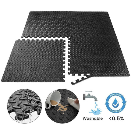 EVA Interlocking Foam Floor Mats 60x60cm for Gym & Exercise
