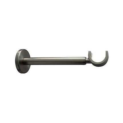 GoodHome 28mm Nickel Effect Long Curtain Bracket