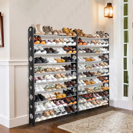 6 Tier Shoe Rack Stand Lightweight Compact Storage Organizer Space Saving Shelf