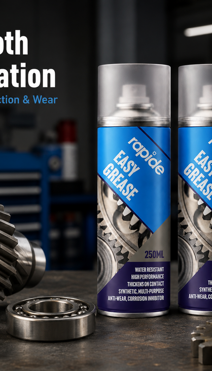 2x Easy Grease Spray Lubricant Synthetic Oil Waterproof Rust Protection 250ml