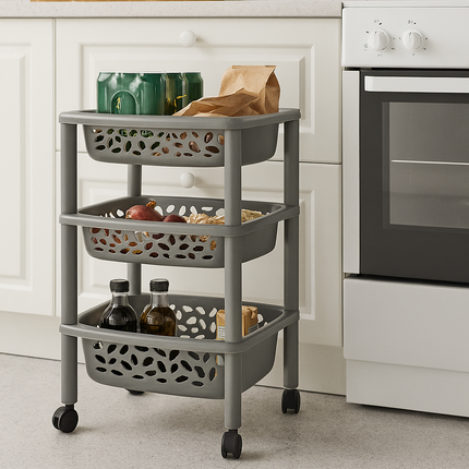 3/4 Tier Grocery Storage Trolley