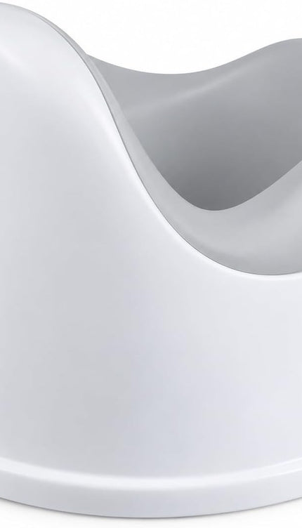 Toddler Potty Training Chair Baby Toilet Trainer High Back Easy Clean White Grey