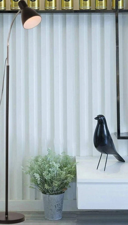 Metal Floor Lamp with Adjustable Neck & Heavy Base, Perfect for Reading & Office