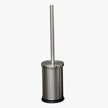 Toilet Brush Holder Set 42.5cm Stainless Steel Bathroom WC Dense Cleaning Brush