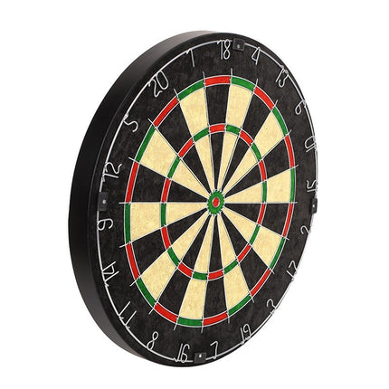 18" Bristle Dartboard Set With 6 x 18g Darts Round Wire Spider Jute Dart Board