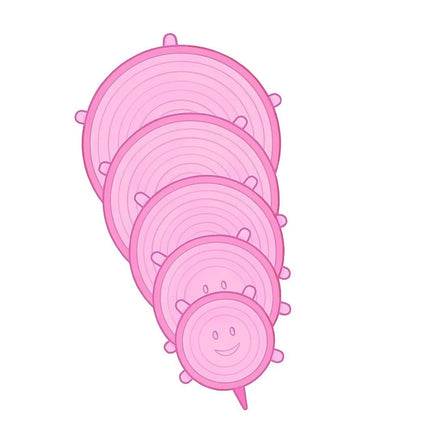 12 Pack Reusable & Flexible Silicone Food Covers