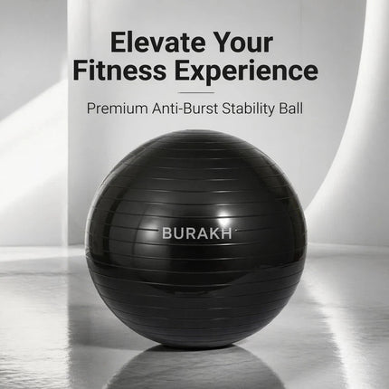 55cm Fitness Exercise Ball Yoga Swiss Pregnancy Birthing Anti Burst With Pump