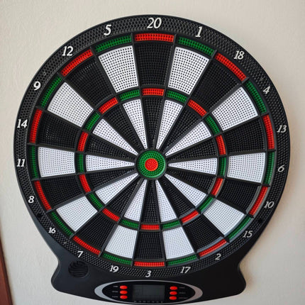 Electronic Dart Board Game LCD Digital Scoring Display Kids Dart Board, 43cm