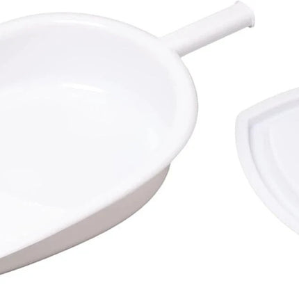 Portable Bed Pan with Lid Women and Men Spill-Resistant Reusable For Elderly