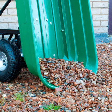 Garden Trolley Dump Cart Heavy Duty 300KG Tipping Wheelbarrow Truck Trailer 75L