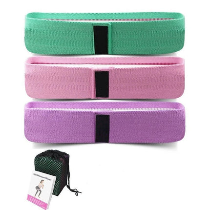 Resistance Bands Set Fabric Men Women Exercise Glute Workout Hip Circle Non Slip