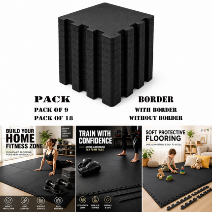 EVA Play Mats Interlocking Soft Foam Kids Gym Yoga  Fitness Floor Tiles 30x30cm