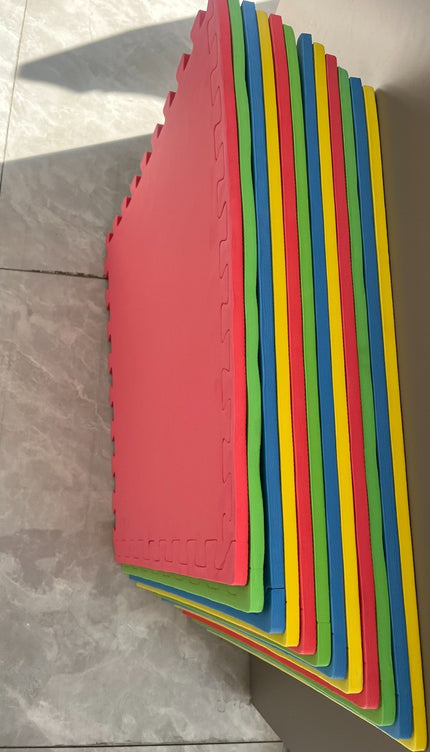Color Eva Foam Mats Soft Floor Tiles Interlocking Kids Play Gym Exercise 60x60cm