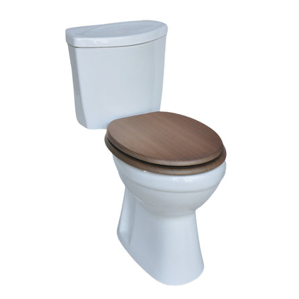 18" Universal Toilet Seat MDF Wooden Bathroom WC Easy Fit + Fittings Novelty