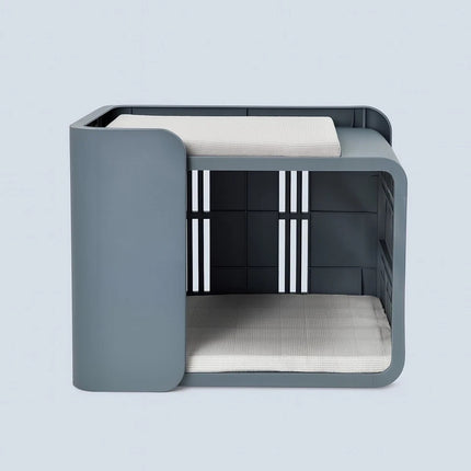 Pet Bed for Cats & Dogs Double Layer with 2 Soft Mattress Cushions Lightweight