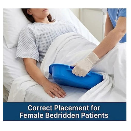 Unisex Bed Pan Elderly Disabled Bedridden Patients Spill Resistant Toilet Urinal