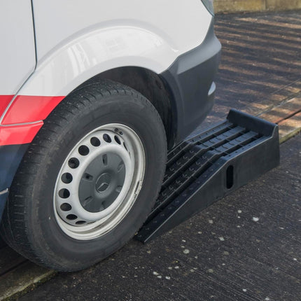 3 Ton Heavy Duty Plastic Car Ramps Stackable Garage Lift Repair -Trailer Use 2pc