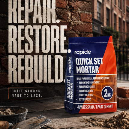 Quick Set Mortar Cement 2KG Repair Mix Drains Steps Grout