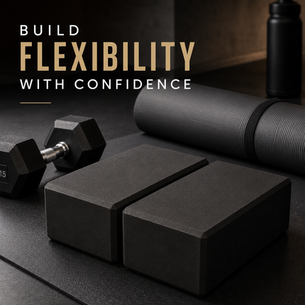 Yoga Gym Blocks Brick Foam Pair Exercise Training Pilates Meditation Anti Slip