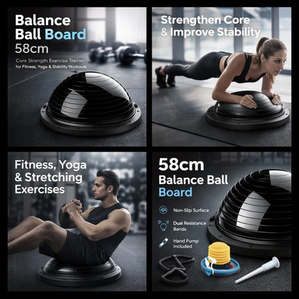 58cm Balance Ball Trainer Set