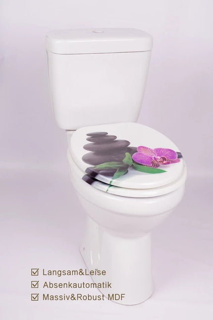 18" UNIVERSAL BATHROOM TOILET SEAT WOODEN EASY FIT WC SEAT WITH FITTINGS