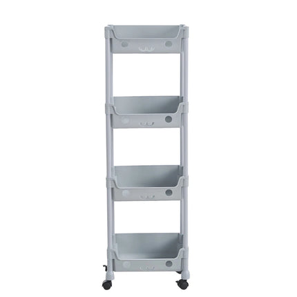 3/4 Tier Storage Trolley Cart on Wheels 4 Tier Kitchen Bathroom Laundry Rolling