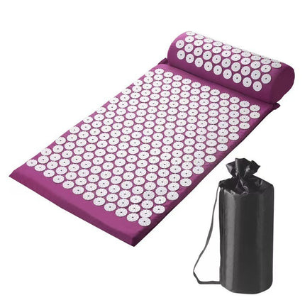 Accupressure Body Mat Massage Relieve Back & Neck Pain Relax Muscles Stress +Bag