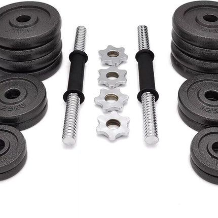 Weight Plates Cast Iron Dumbbell Replacement Handles Nuts Gym Fitness Parts