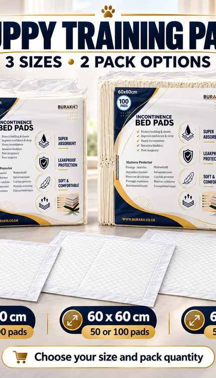 Puppy Training Pads 50/100 Pack Super Absorbent Leakproof Dog Toilet Pee Mats