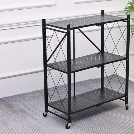 Folding Shelf Storage Portable Rack Shelves Garage Kitchen Warehouse Pantry Shed