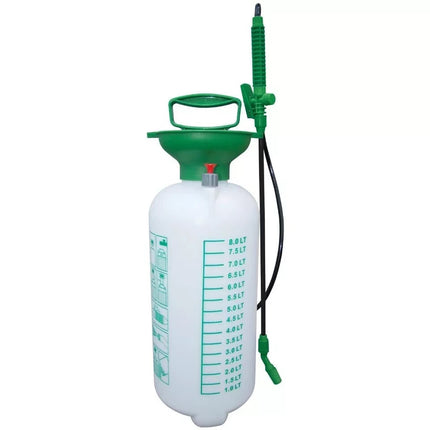 Garden Pressure Sprayer Bottle Water Pump - 8L High Pressure Weed Spray Shower