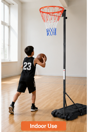 Basketball Hoop Stand 6.5-10FT Adjustable Height Portable Wheeled Base Outdoor