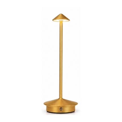 Cordless LED Table Lamp USB-C Rechargeable Dimmable Metal Light 3 Colour Modes