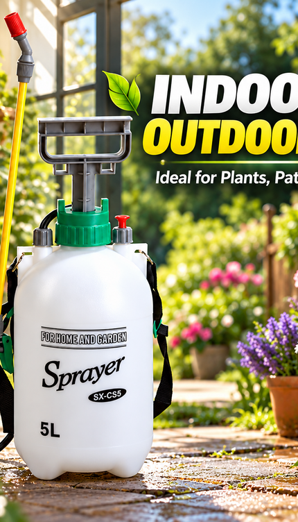 5L Garden Pressure Sprayer Pump Action Weed Killer Chemical Water Spray Bottle
