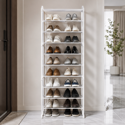 10-Tier Metal Shoe Rack